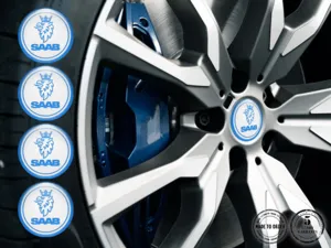 Saab Radaufkleber Ausgabe Premium Epoxy-Labels